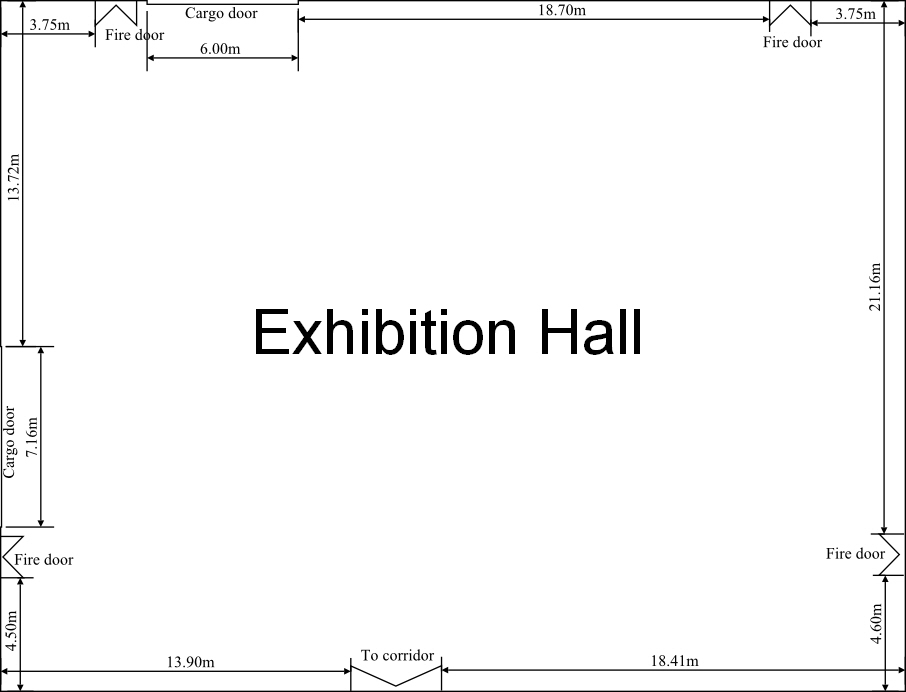 Large Exhibition Hall dimensions