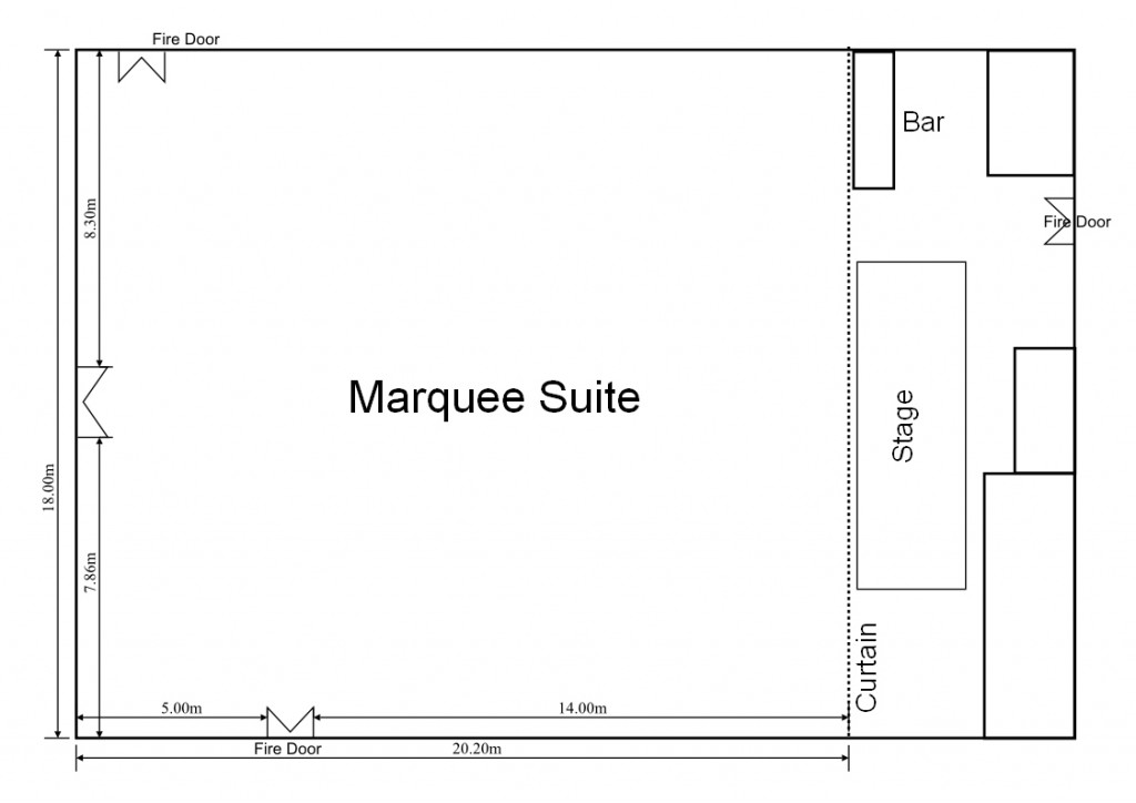 Marquee Suite dimensions